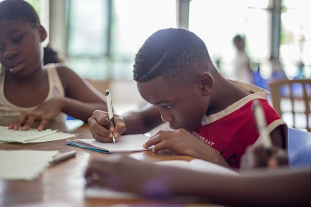 Kids learning digital skills